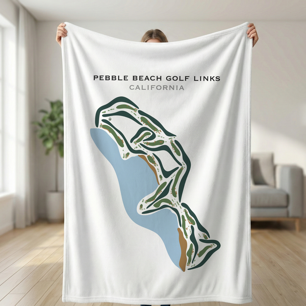 Course map blanket at home