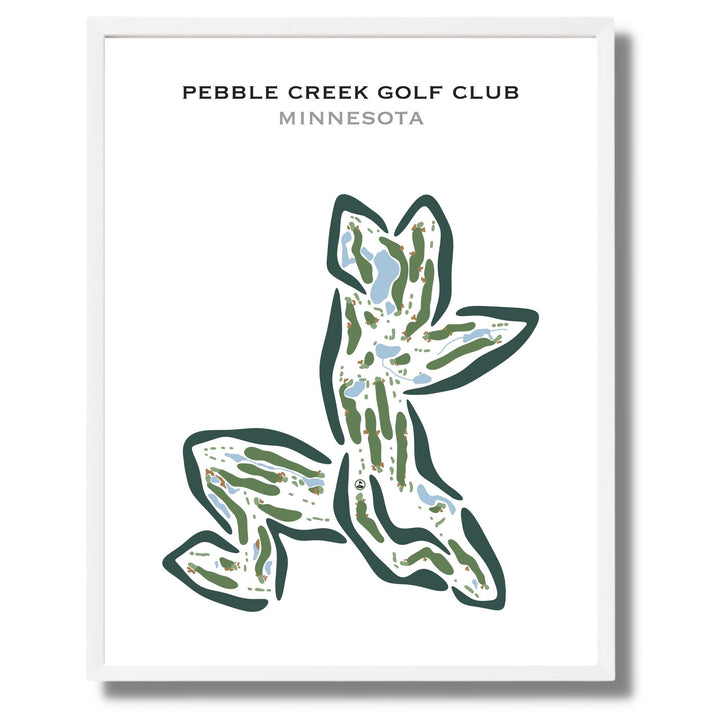 Pebble Creek Golf Club, Minnesota - Printed Golf Courses