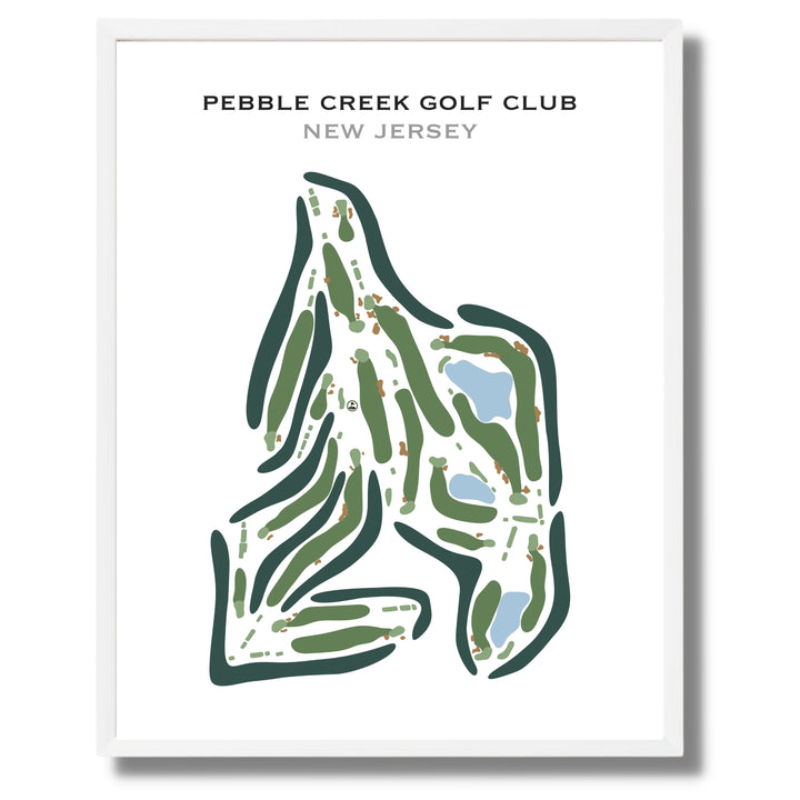 Pebble Creek Golf Club, New Jersey - Printed Golf Course