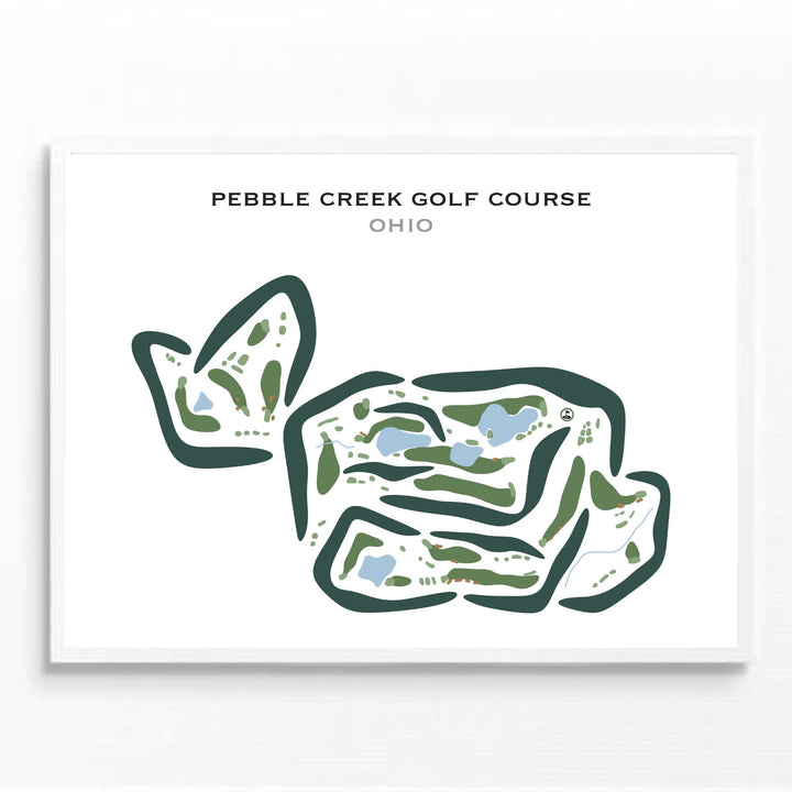 Pebble Creek Golf Course, Ohio - Printed Golf Courses