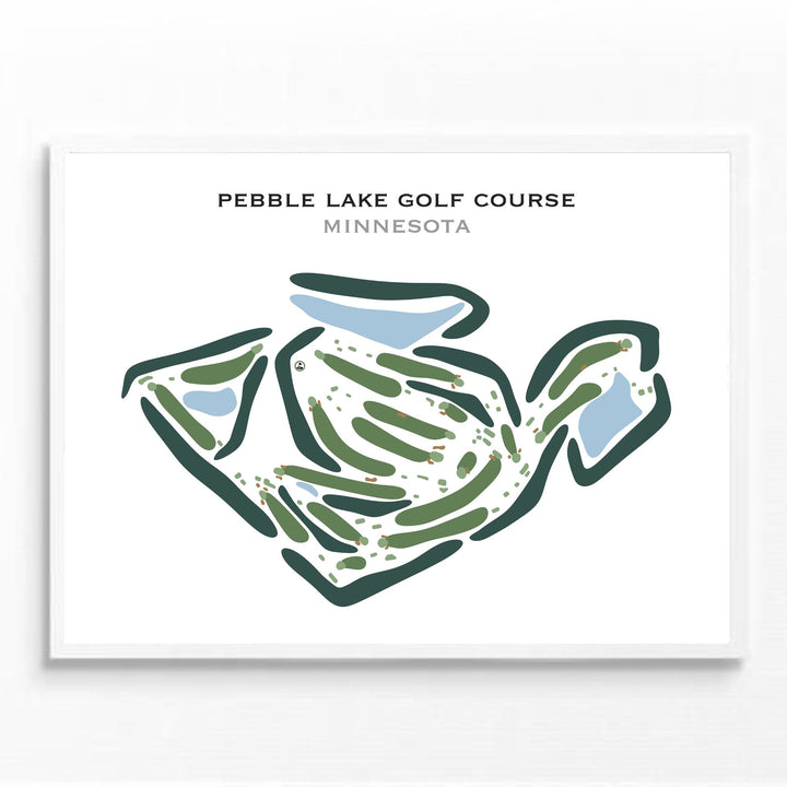 Pebble Lake Golf Course, Minnesota - Printed Golf Courses