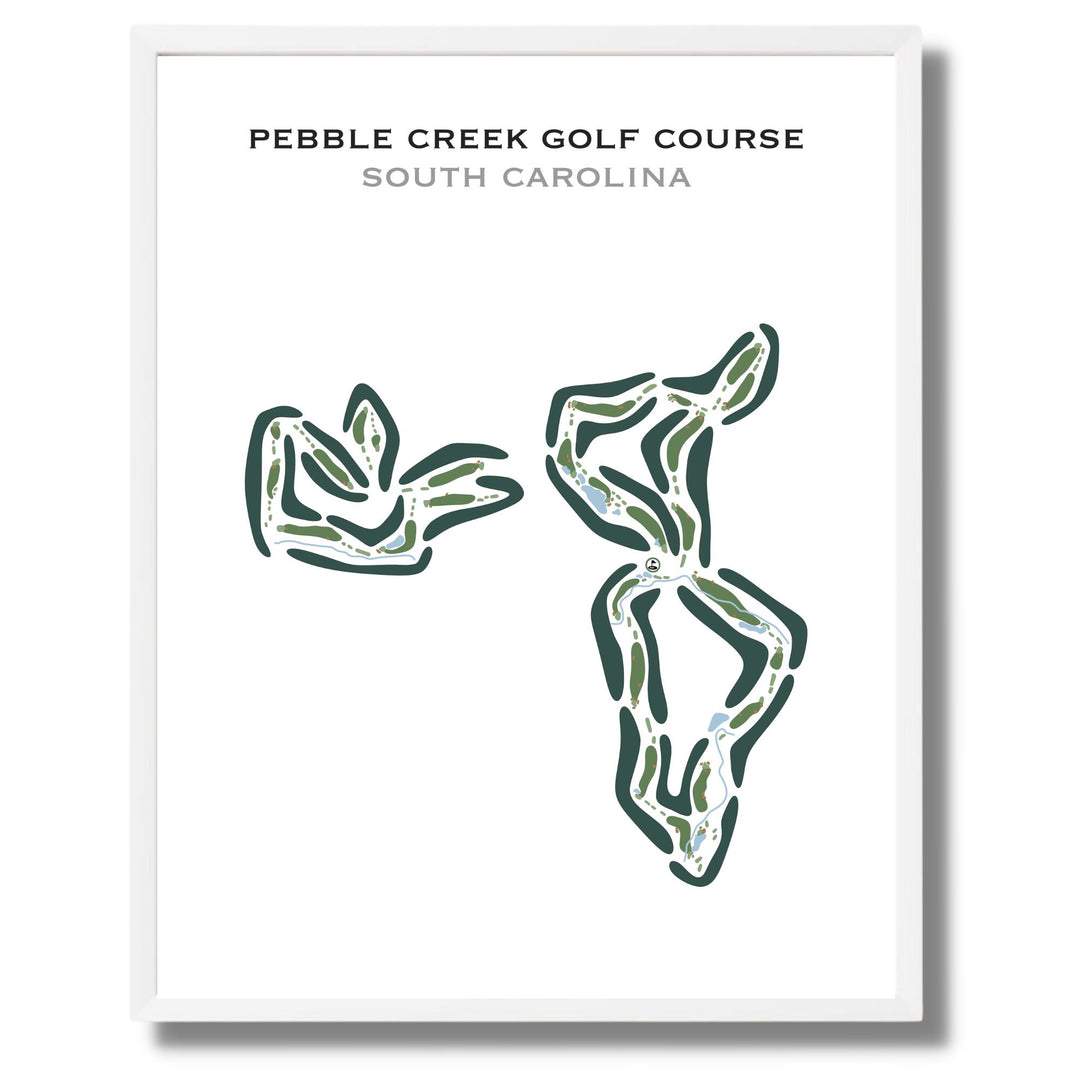 Pebble Creek Golf Course, South Carolina - Printed Golf Courses