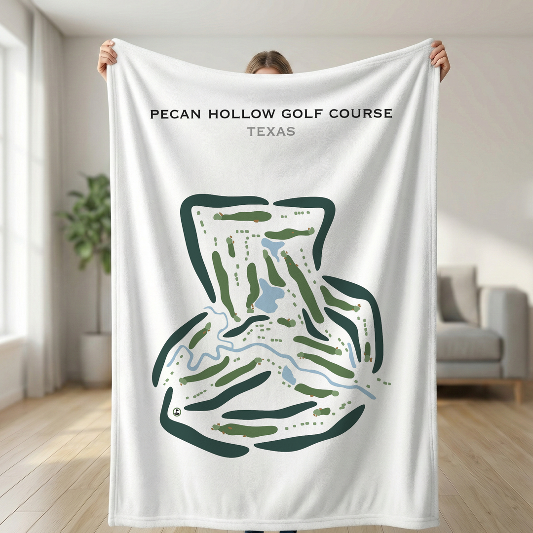 Pecan Hollow Golf Course, Texas - Printed Golf Course