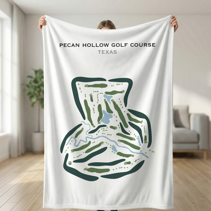 Pecan Hollow Golf Course, Texas - Printed Golf Course