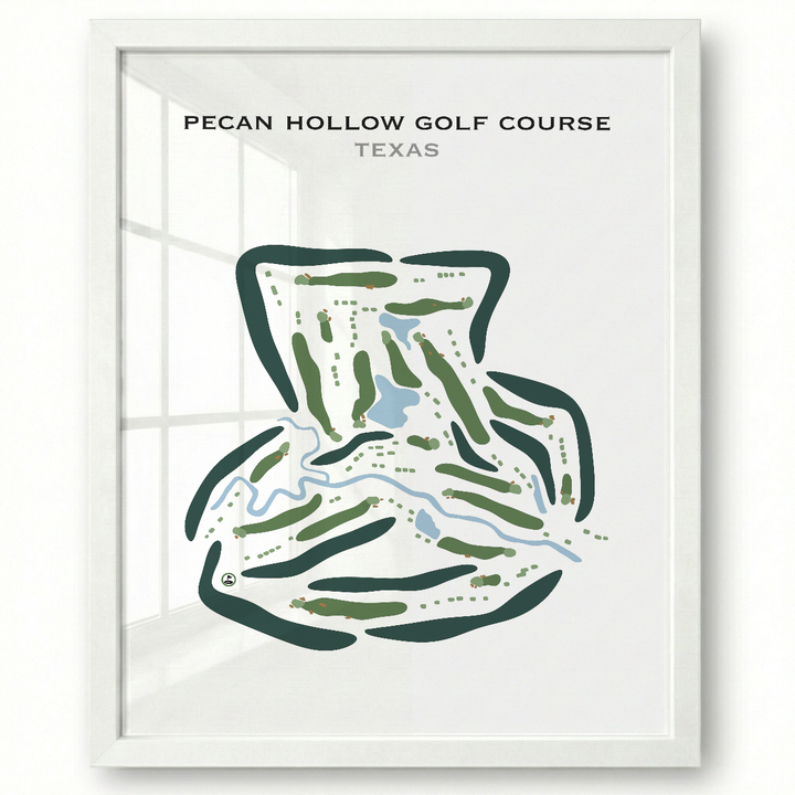 Pecan Hollow Golf Course, Texas - Printed Golf Course