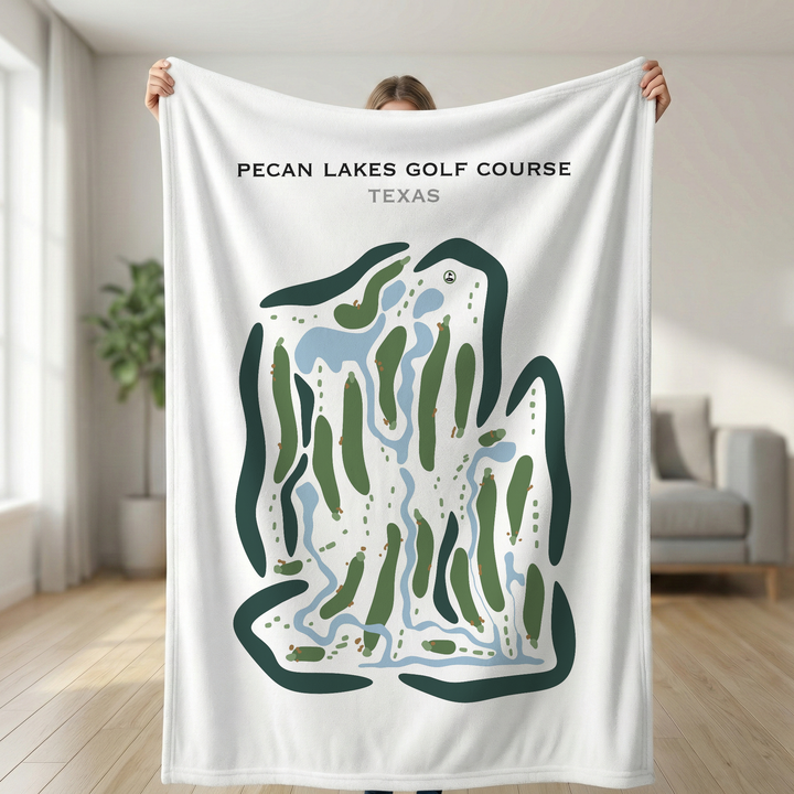 Pecan Lakes Golf Course, Texas - Printed Golf Courses