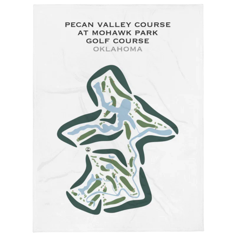 Pecan Valley Course at Mohawk Park Golf Course, Oklahoma - Printed Golf Courses