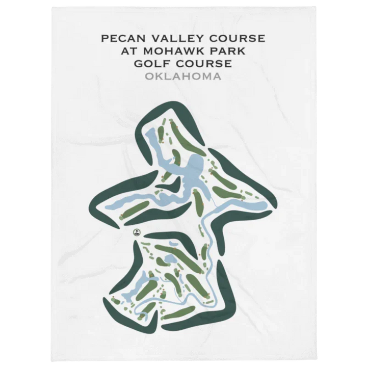 Pecan Valley Course at Mohawk Park Golf Course, Oklahoma - Printed Golf Courses