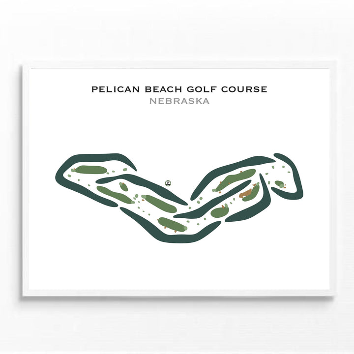 Pelican Beach Golf Course, Nebraska - Printed Golf Courses