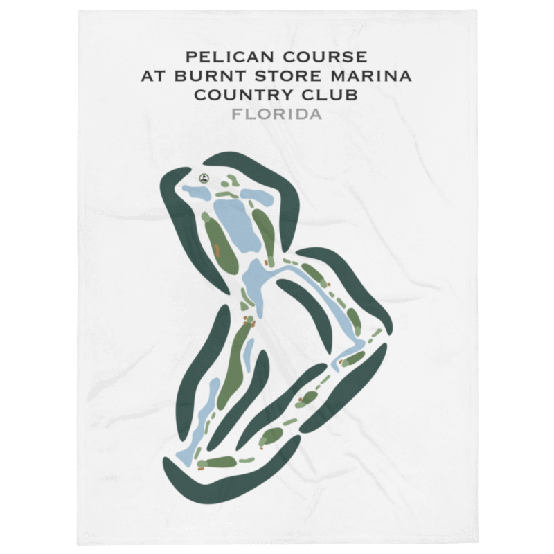 Pelican Course at Burnt Store Marina Country Club, Florida - Printed Golf Courses