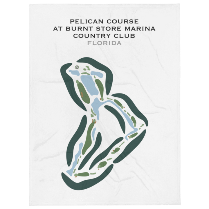 Pelican Course at Burnt Store Marina Country Club, Florida - Printed Golf Courses