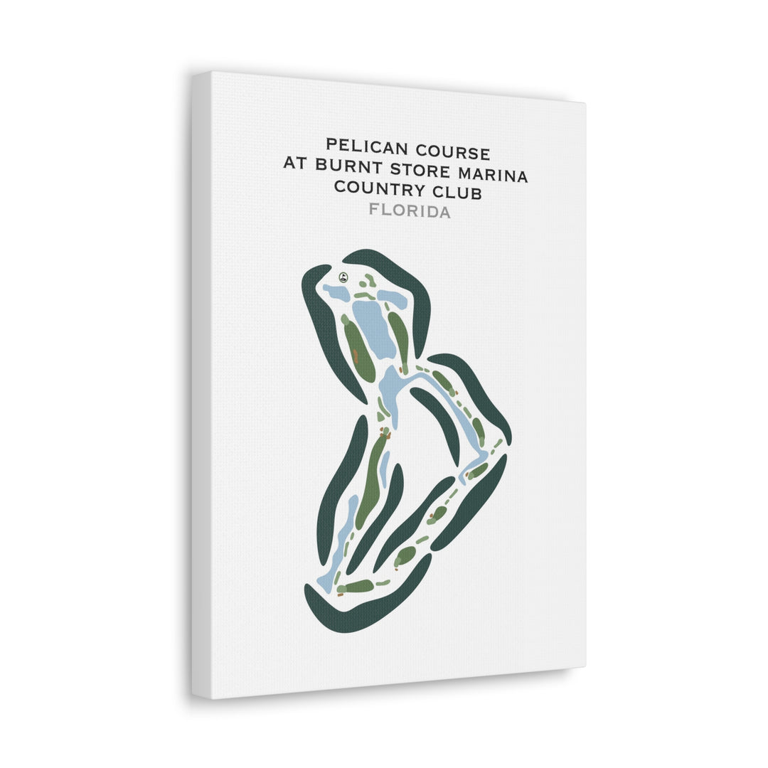Pelican Course at Burnt Store Marina Country Club, Florida - Printed Golf Courses