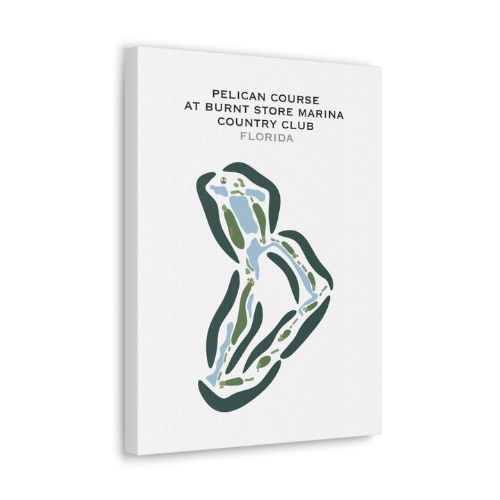 Pelican Course at Burnt Store Marina Country Club, Florida - Printed Golf Courses