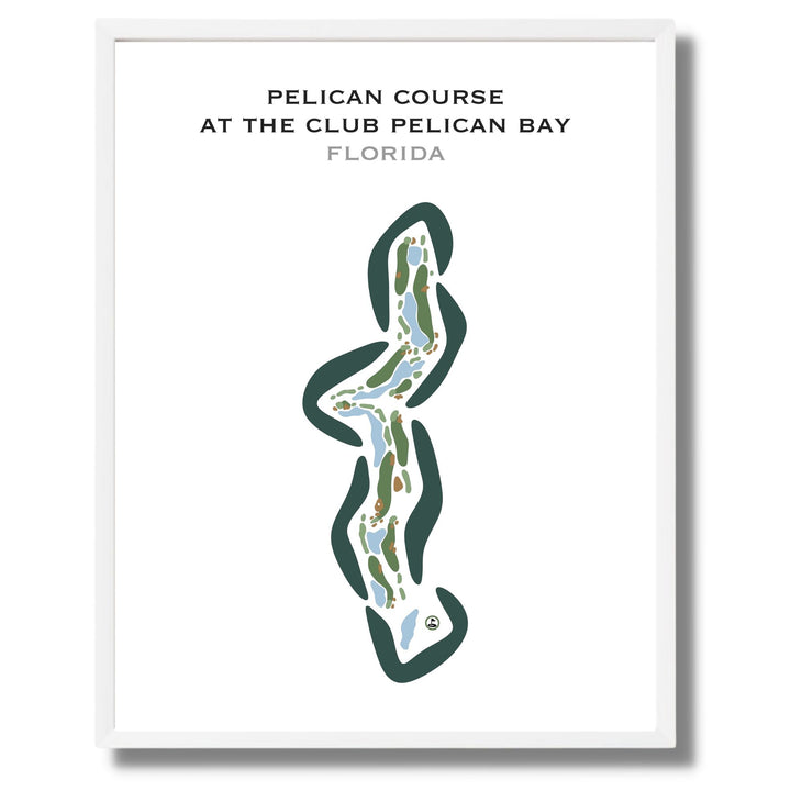 Pelican Course at The Club Pelican Bay, Florida - Printed Golf Courses