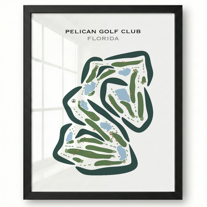 Pelican Golf Club, Florida - Printed Golf Course