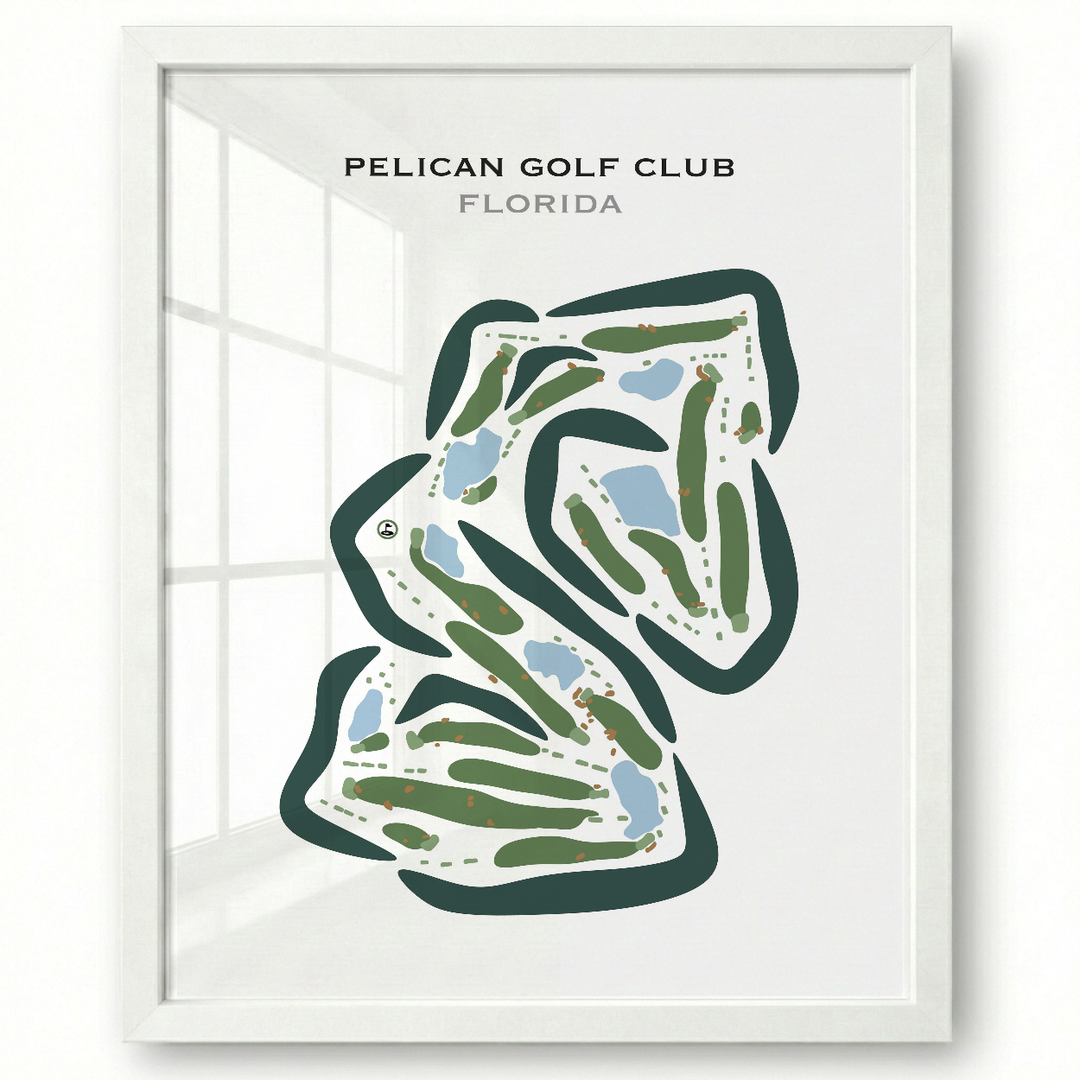 Pelican Golf Club, Florida - Printed Golf Course