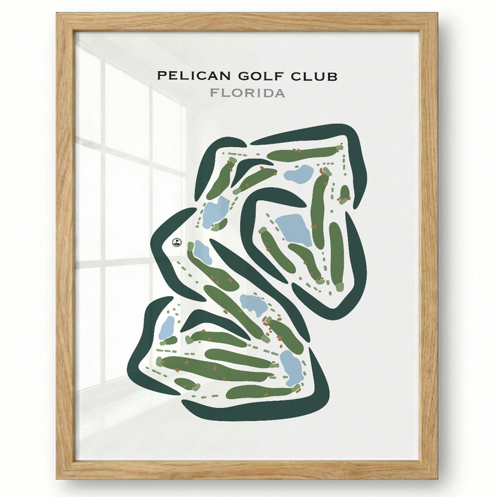 Pelican Golf Club, Florida - Printed Golf Course