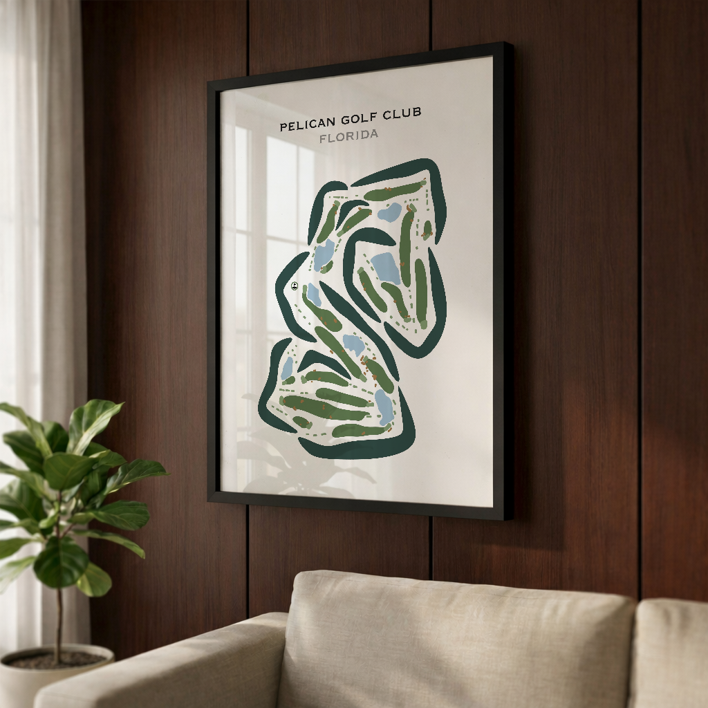 Pelican Golf Club, Florida - Printed Golf Course