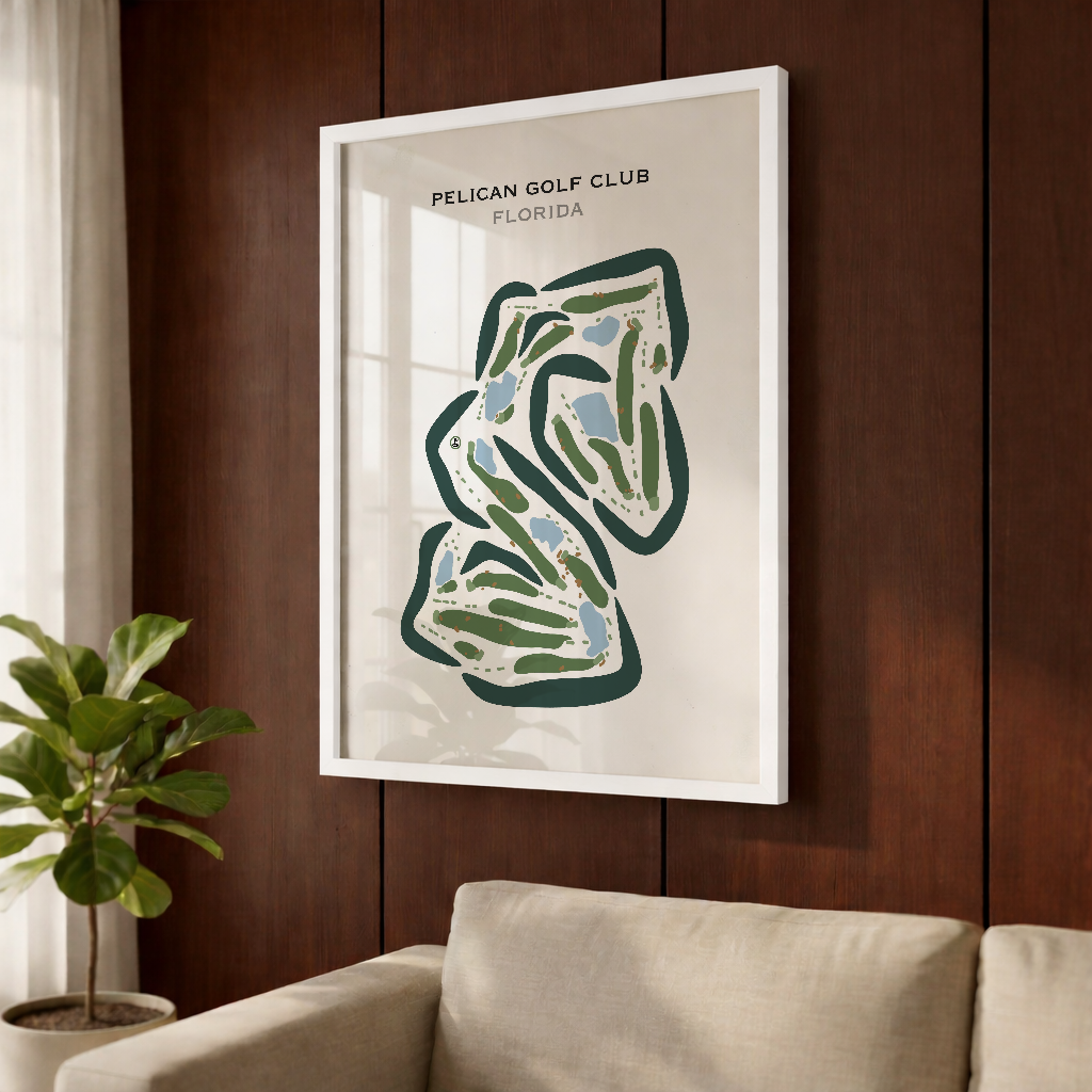 Pelican Golf Club, Florida - Printed Golf Course