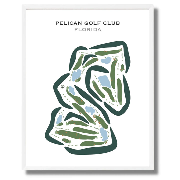 Pelican Golf Club, Florida - Printed Golf Course
