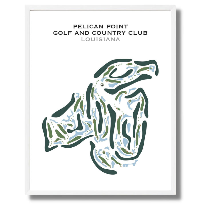 Pelican Point Golf & Country Club, Louisiana - Printed Golf Courses - Golf Course Prints