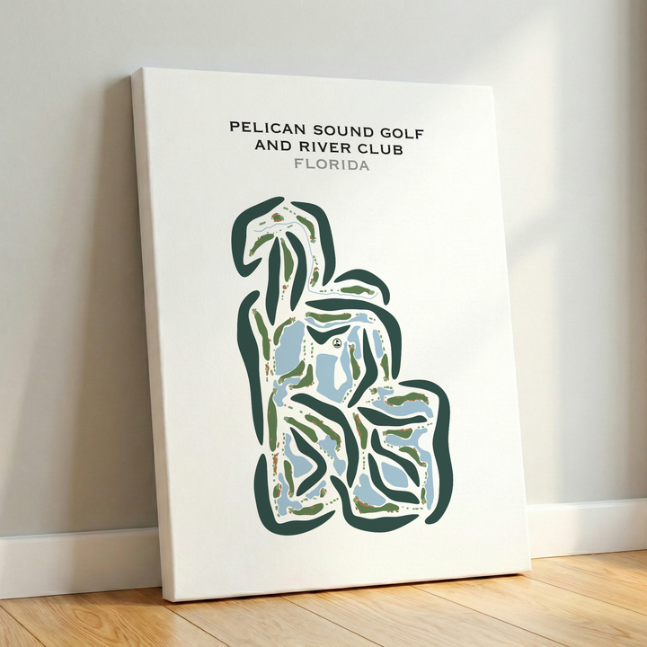 Pelican Sound Golf & River Club, Florida - Printed Golf Courses