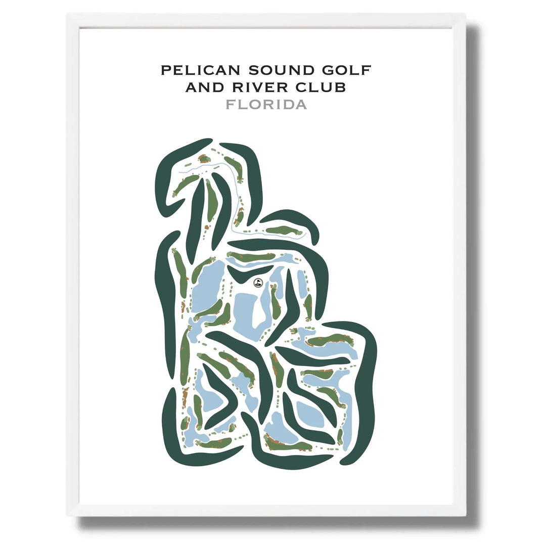 Pelican Sound Golf & River Club, Florida - Printed Golf Courses