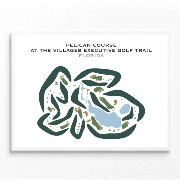 Pelican Course at The Villages Executive Golf Trail, Florida - Printed Golf Courses