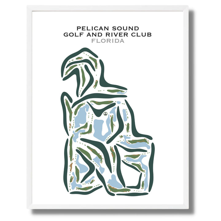 Pelican Sound Golf & River Club, Florida - Printed Golf Courses