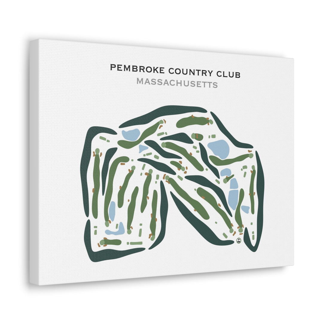 Pembroke Country Club, Massachusetts - Printed Golf Courses