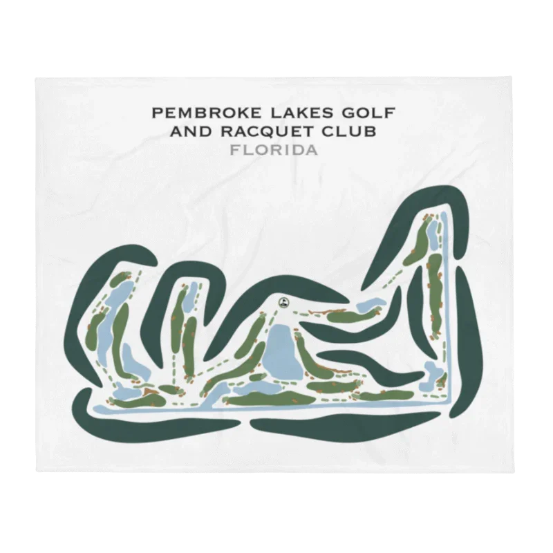 Pembroke Lakes Golf & Racquet Club, Florida - Printed Golf Courses