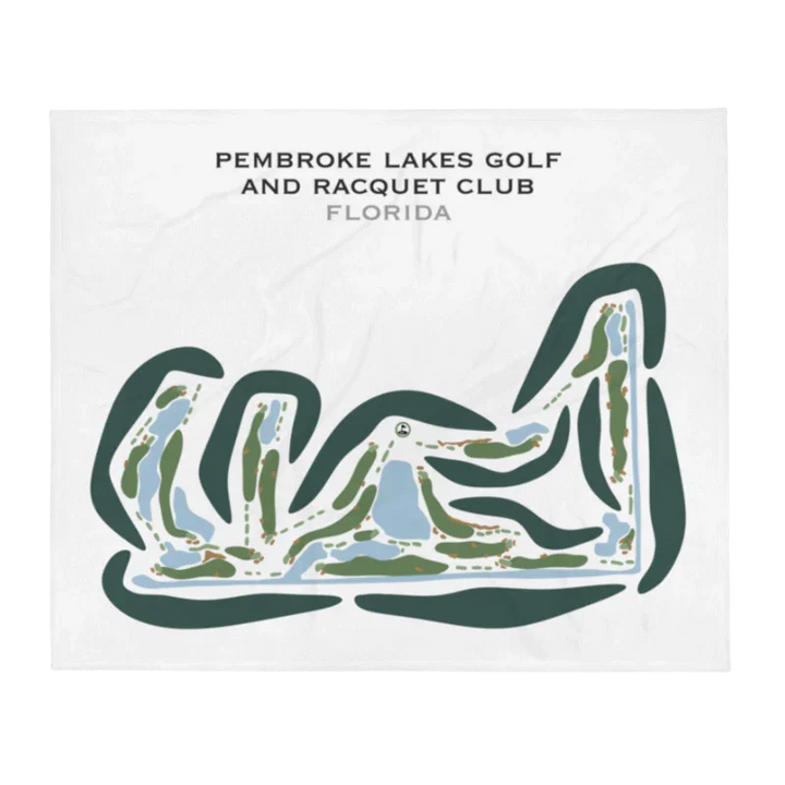 Pembroke Lakes Golf & Racquet Club, Florida - Printed Golf Courses