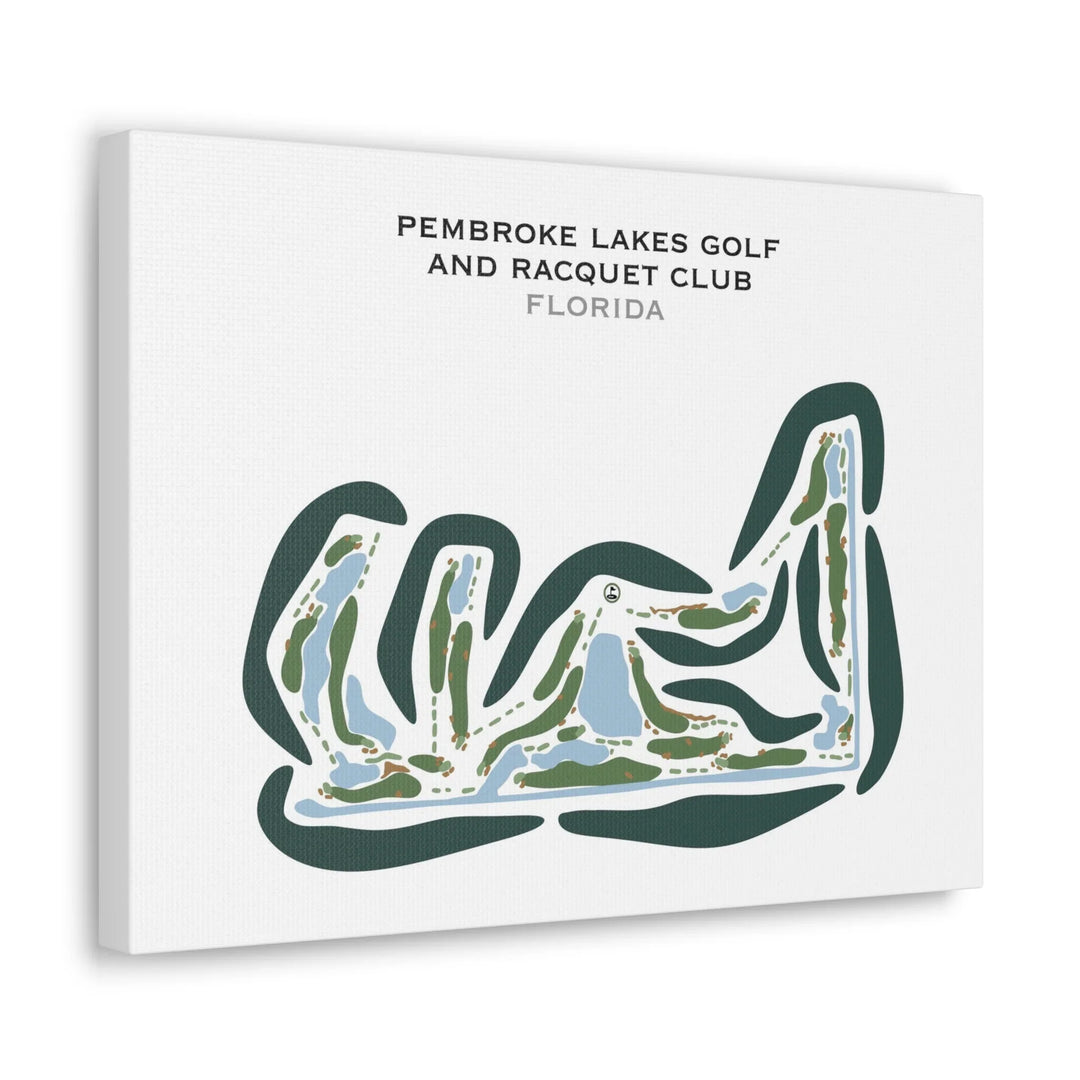 Pembroke Lakes Golf & Racquet Club, Florida - Printed Golf Courses