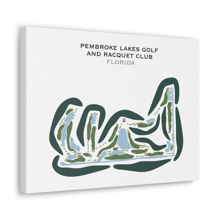 Pembroke Lakes Golf & Racquet Club, Florida - Printed Golf Courses