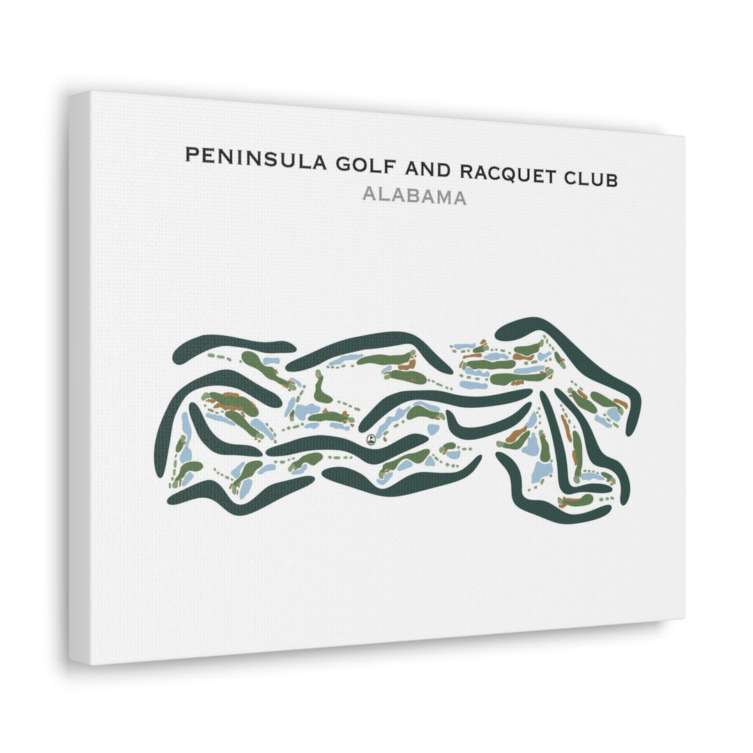 Peninsula Golf & Racquet Club, Alabama - Printed Golf Courses