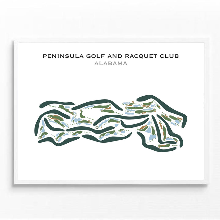 Peninsula Golf & Racquet Club, Alabama - Printed Golf Courses