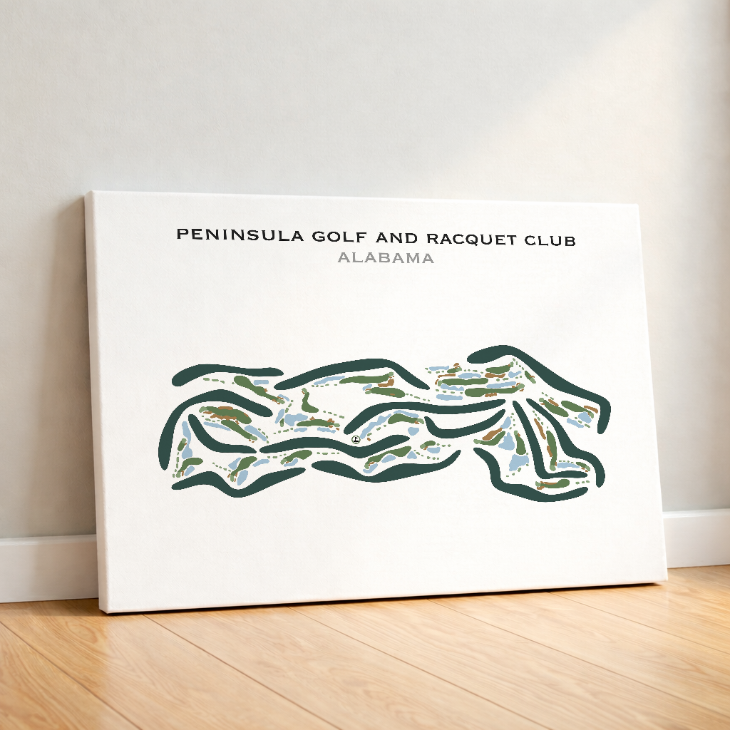 Peninsula Golf & Racquet Club, Alabama - Printed Golf Courses
