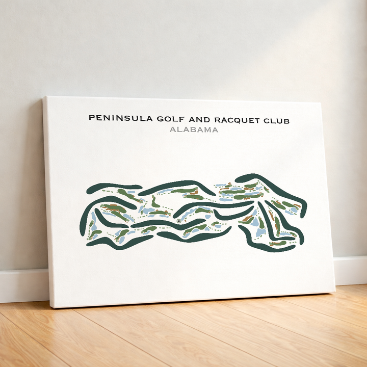 Peninsula Golf & Racquet Club, Alabama - Printed Golf Courses