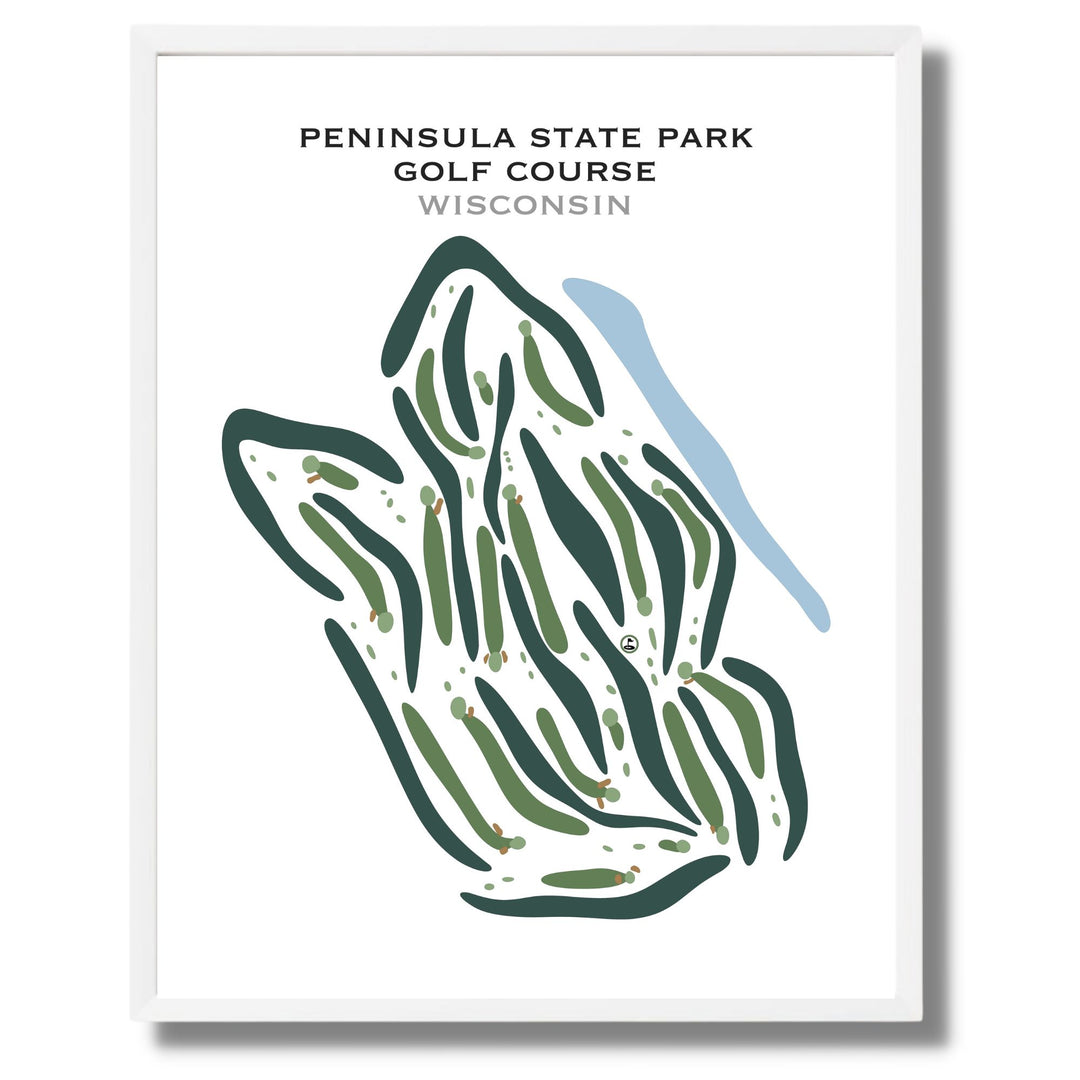 Peninsula State Park Golf Course, Wisconsin - Printed Golf Courses