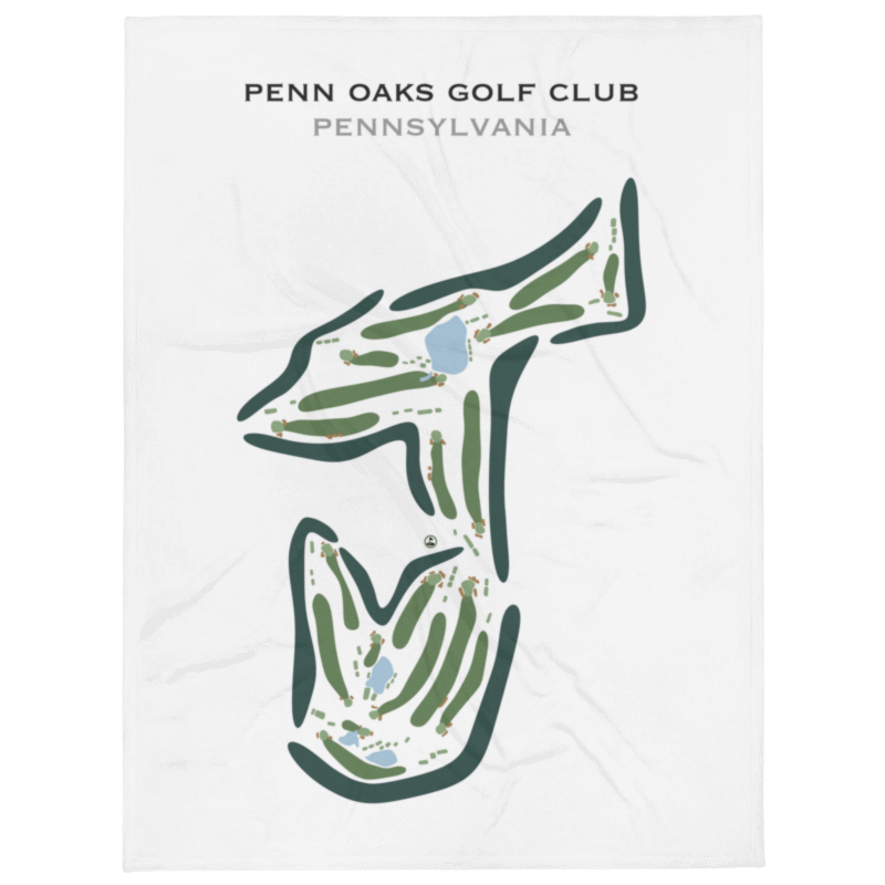 Penn Oaks Golf Club, Pennsylvania - Printed Golf Course