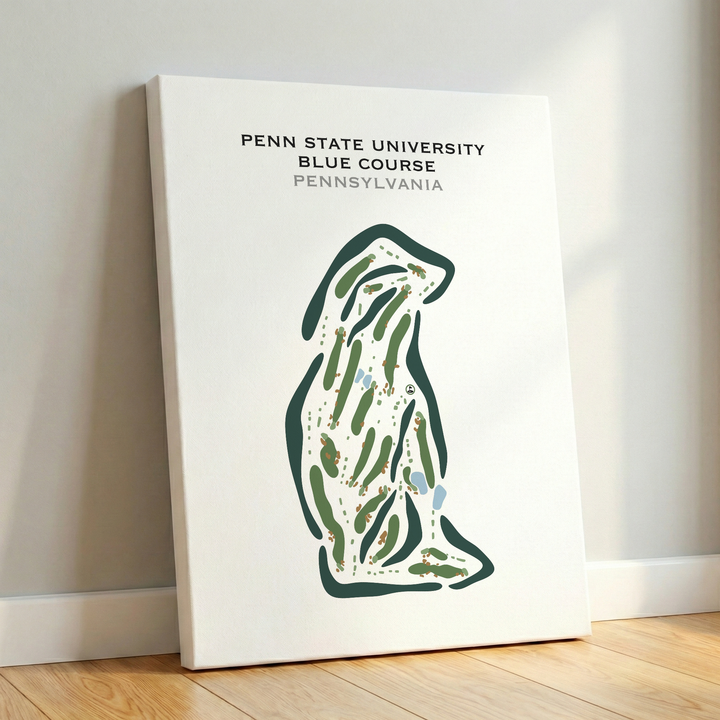 Penn State University - The Blue Course, Pennsylvania - Printed Golf Courses