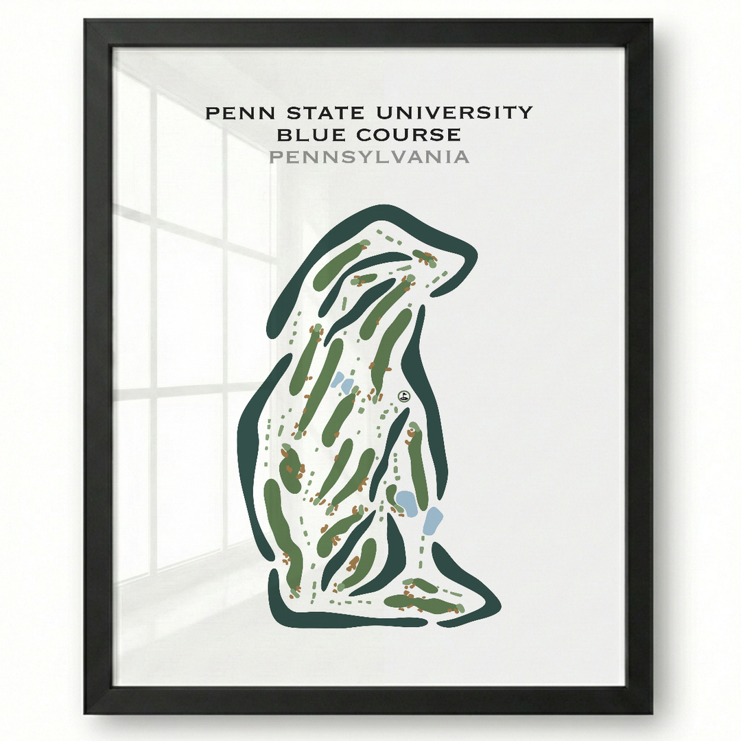 Penn State University - The Blue Course, Pennsylvania - Printed Golf Courses