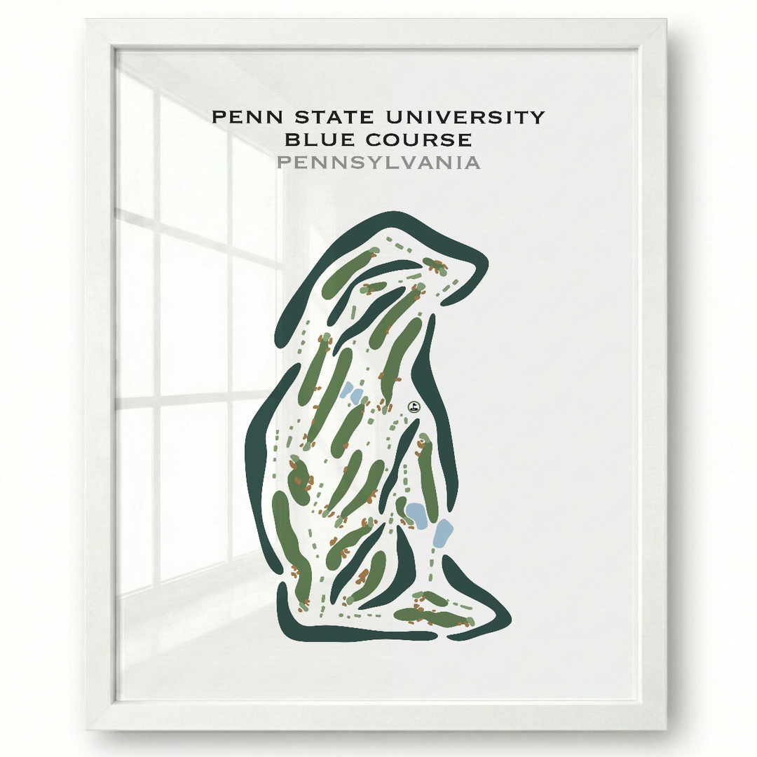 Penn State University - The Blue Course, Pennsylvania - Printed Golf Courses