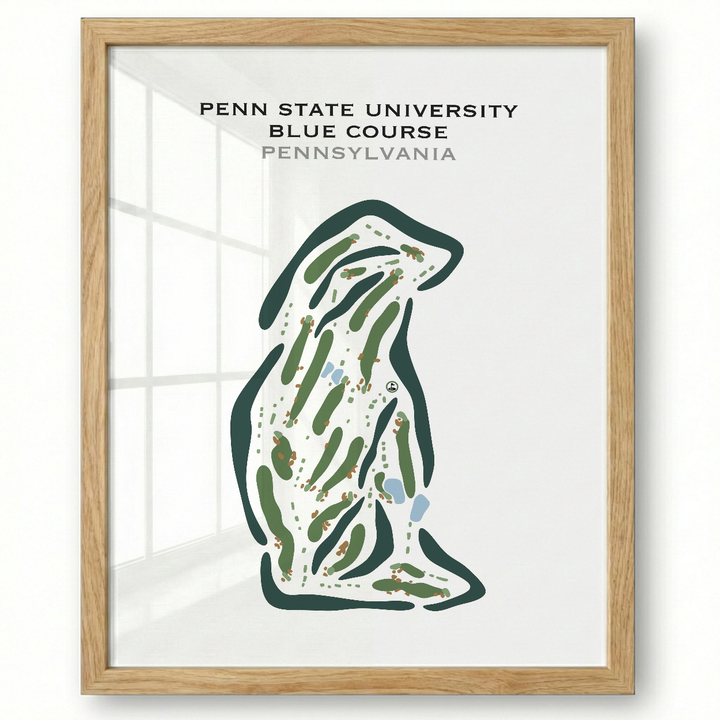 Penn State University - The Blue Course, Pennsylvania - Printed Golf Courses