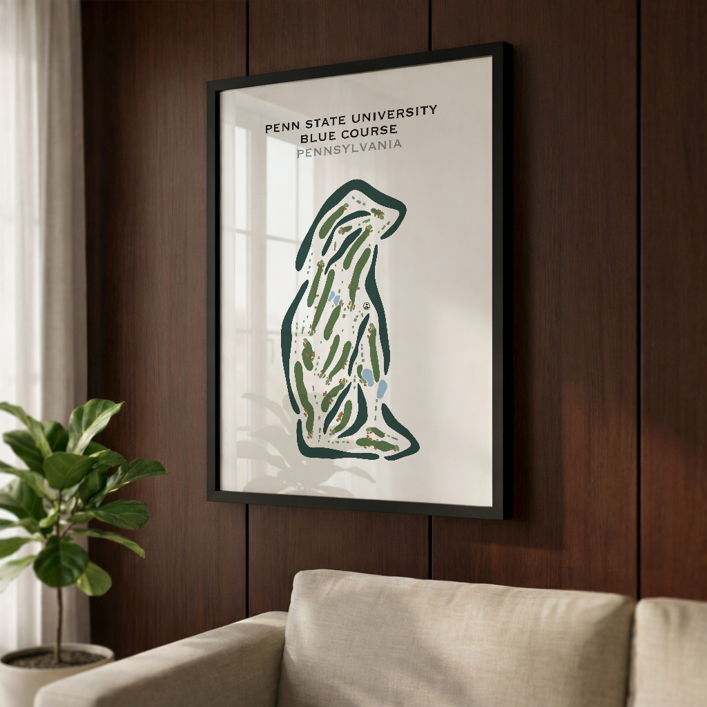 Penn State University - The Blue Course, Pennsylvania - Printed Golf Courses