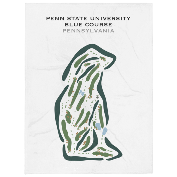 Penn State University - The Blue Course, Pennsylvania - Printed Golf Courses