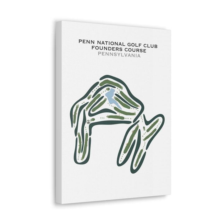 Penn National Golf Club Founders Course, Pennsylvania - Printed Golf Courses - Golf Course Prints