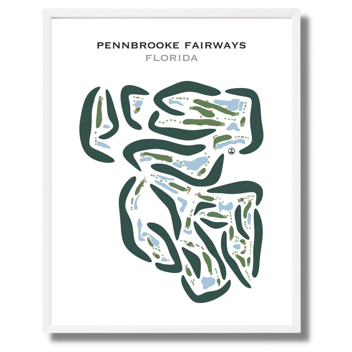 Pennbrooke Fairways, Florida - Printed Golf Courses