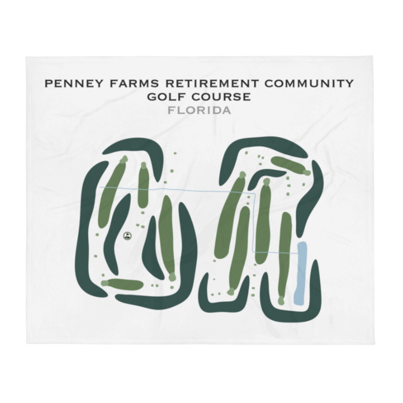 Penney Farms Retirement Community Golf Course, Florida - Printed Golf Courses