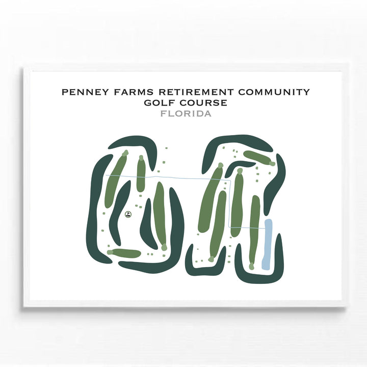 Penney Farms Retirement Community Golf Course, Florida - Printed Golf Courses